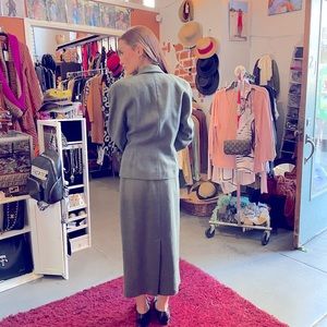 Gianni Sport 100% wool skirt suit